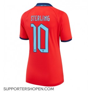 England Raheem Sterling #10 Borta Matchtröja Dam VM 2022 Kortärmad